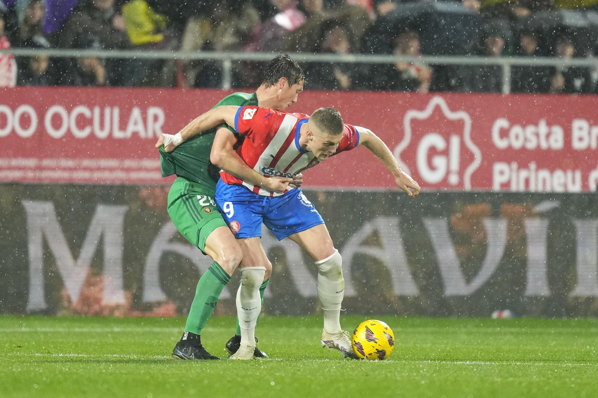 1-0. Portu da ventaja al Girona contra el Osasuna en Montilivi