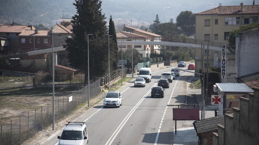 La C-55, al seu pas per Castellgalí