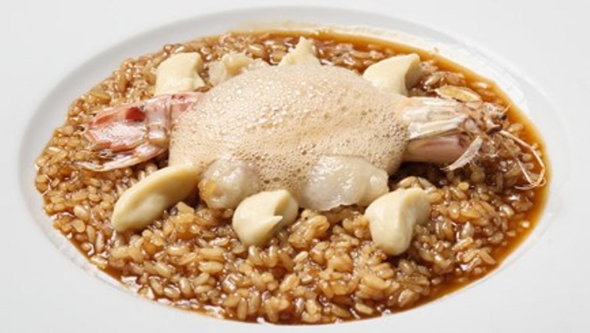 Arroz de galeras con panceta ibérica del restaurante Dagma.