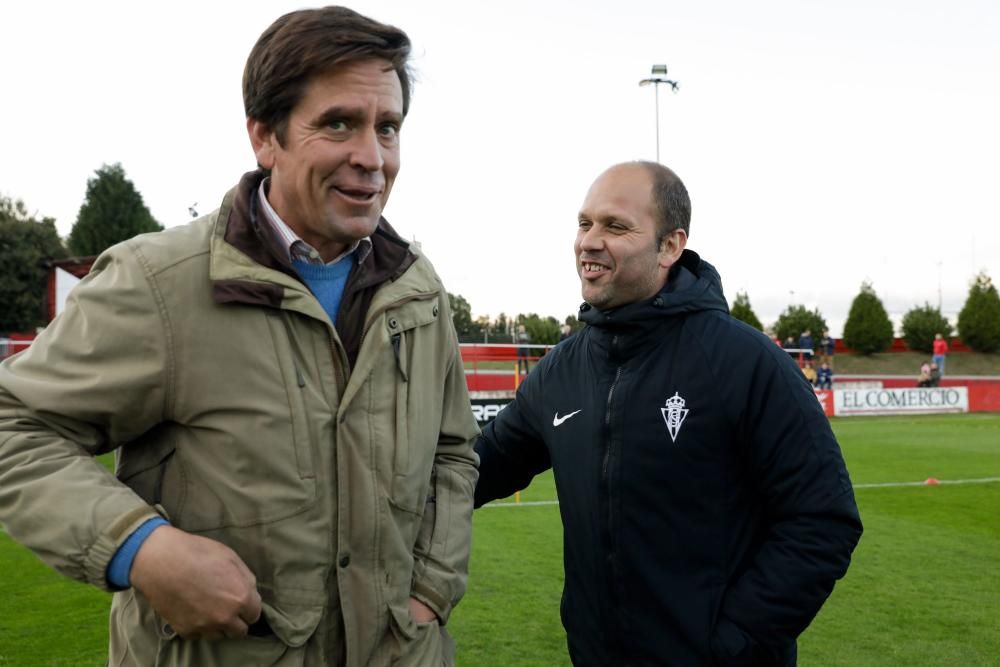 Entrenamiento del Sporting en Mareo.