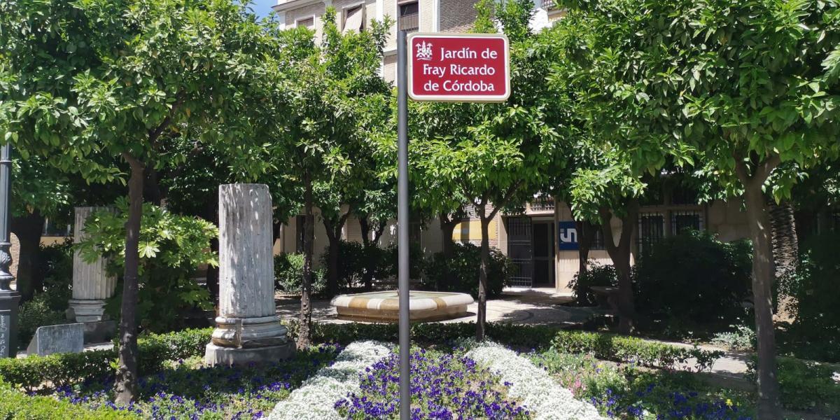 Fray Ricardo de Córdoba ya da nombre a un jardín de la ciudad