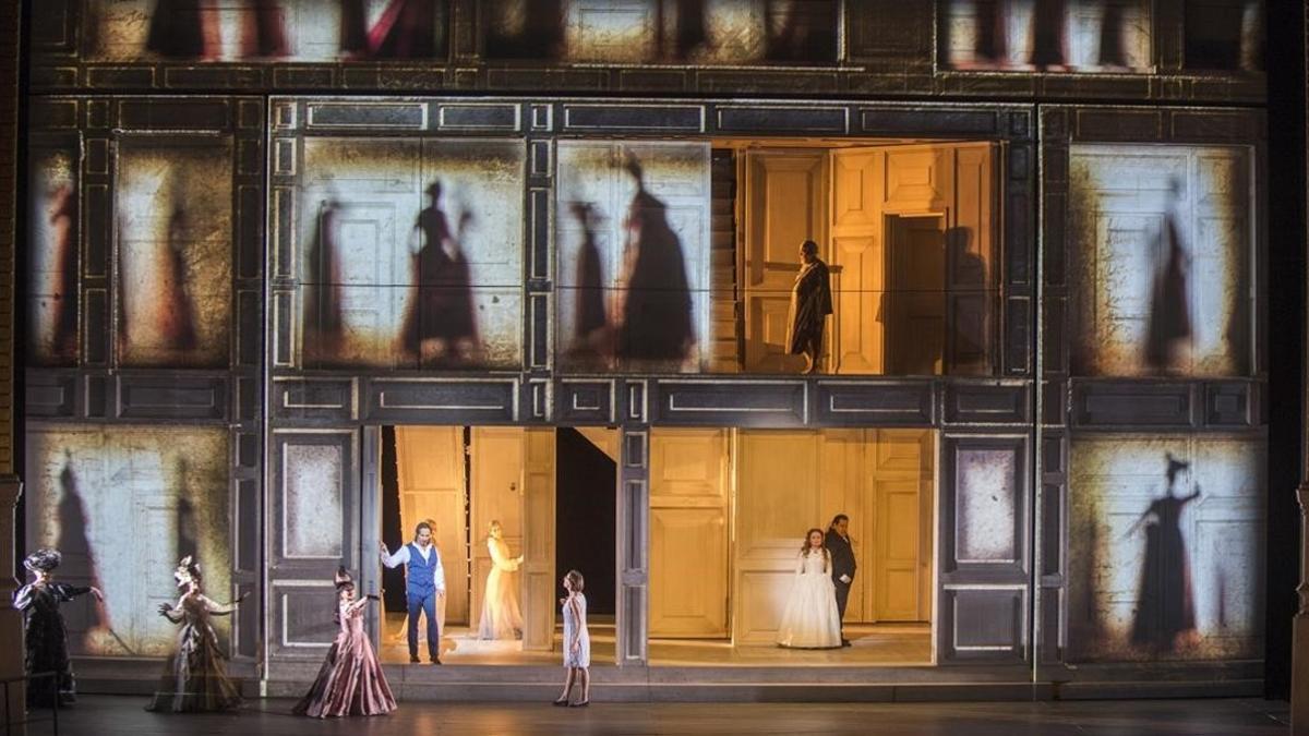 Un momento de la representación de 'Don Giovanni' en el Liceu.