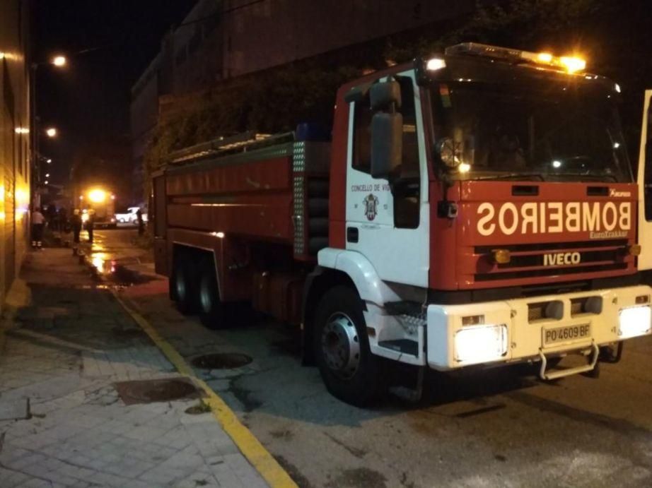 Explosión e incendio cerca del albergue municipal