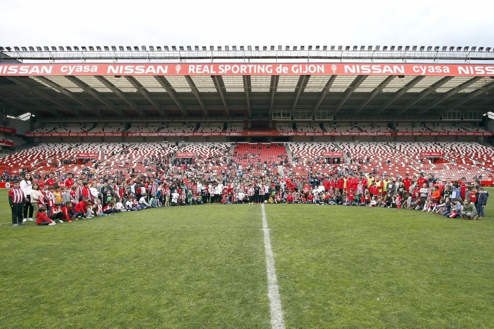 Entrenamiento del Sporting en El Molinón.