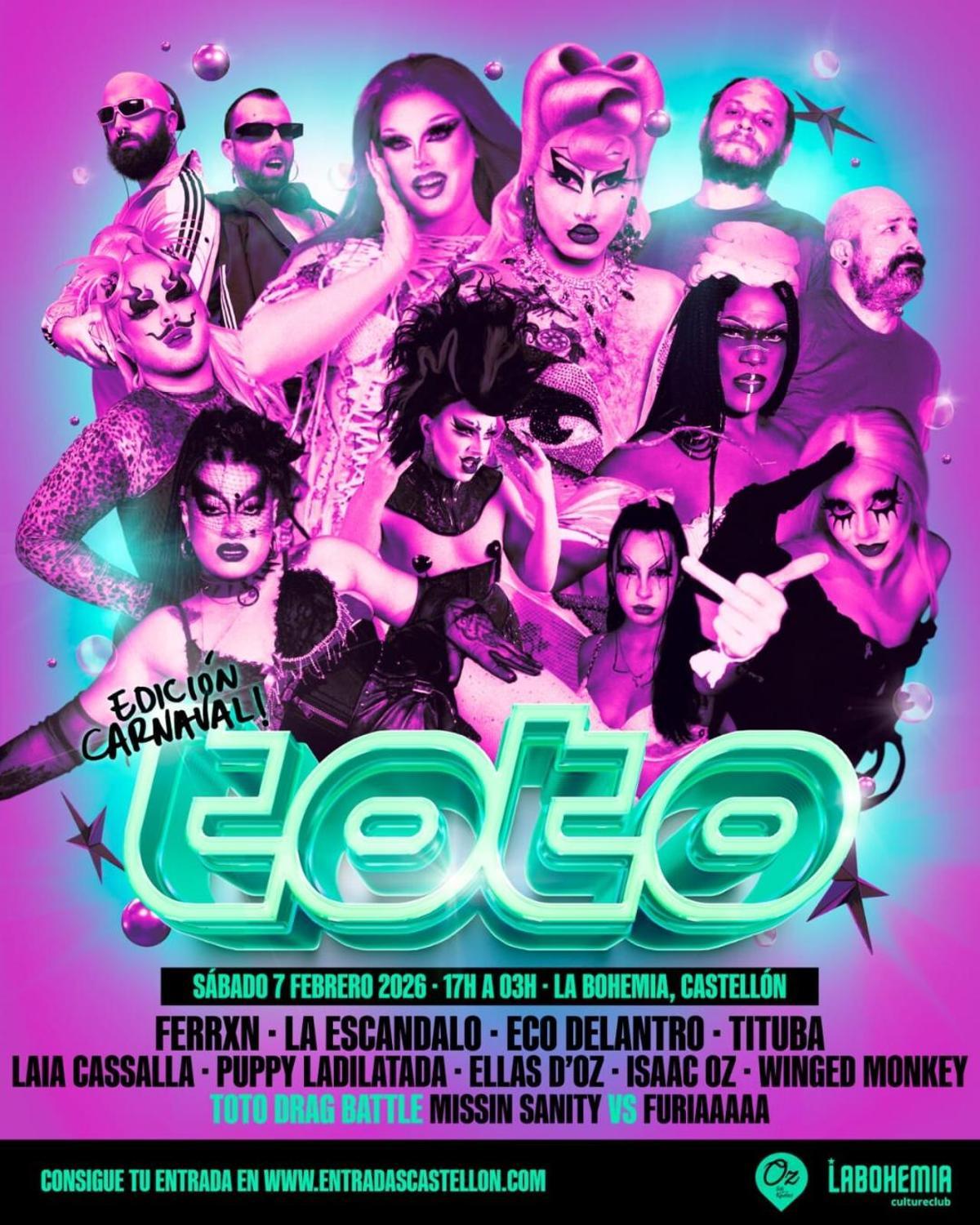 Toto Party en La Bohemia