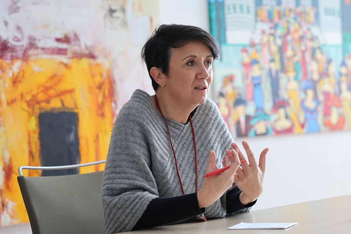 La nueva portavoz del grupo socialista en el Consell de Ibiza, durante la entrevista en la sede de Diario de Ibiza. | J. A. RIERA