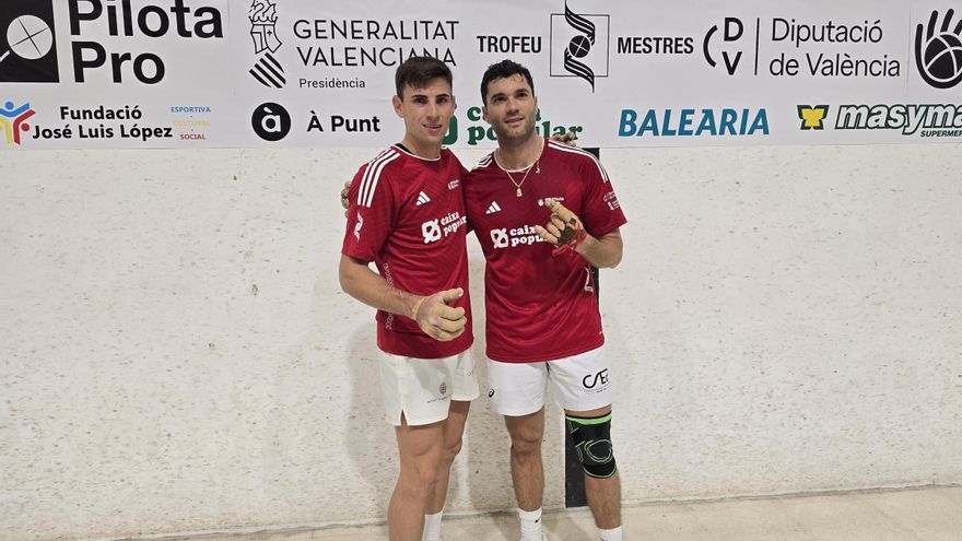 Tonet IV i Marrahí jugaran la final del Trofeu Mestres Caixa Popular contra Vicent i Seve