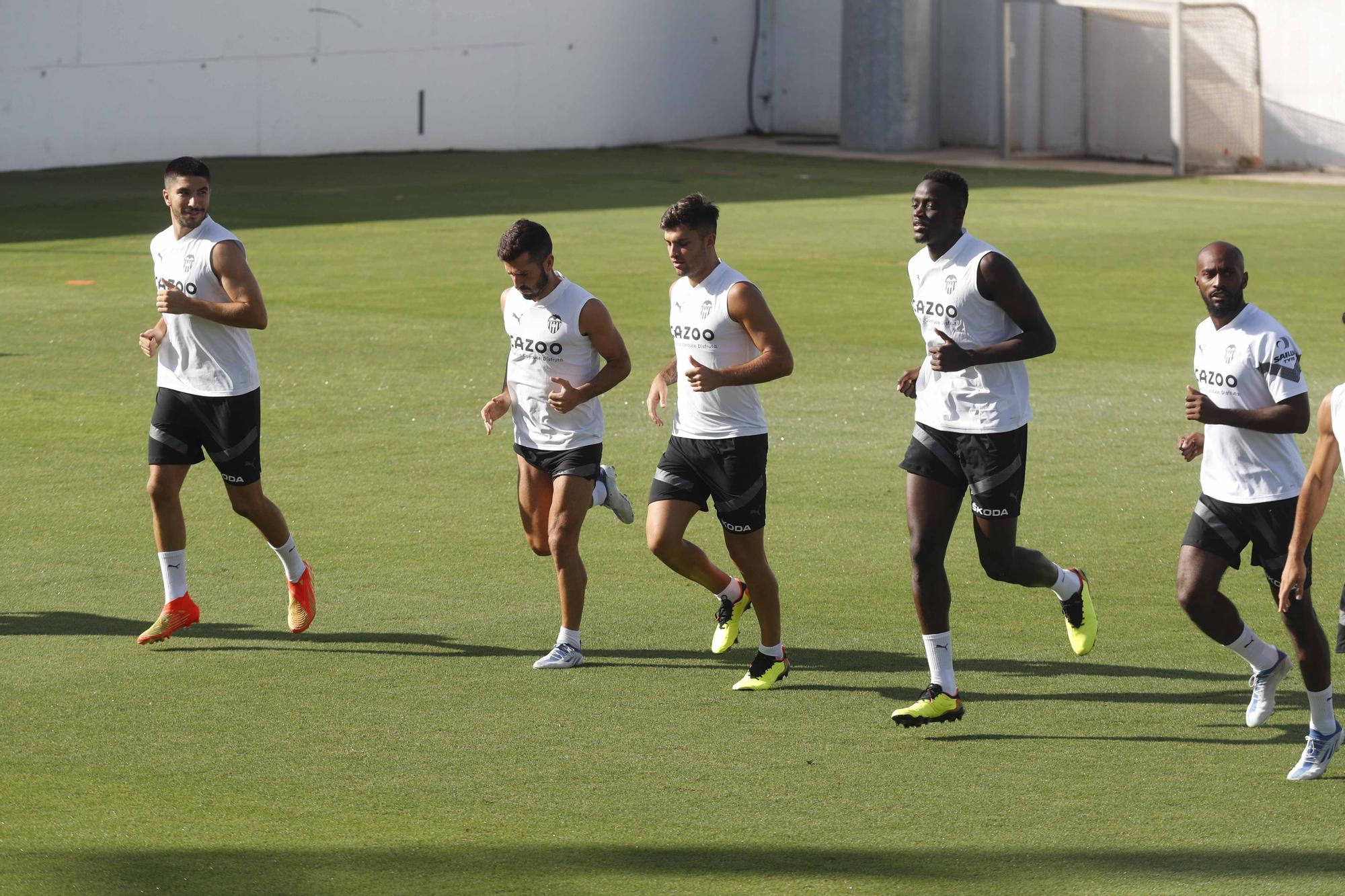 Entrenamiento previo a la segunda jornada de Laliga frente al Athletic de Bilbao