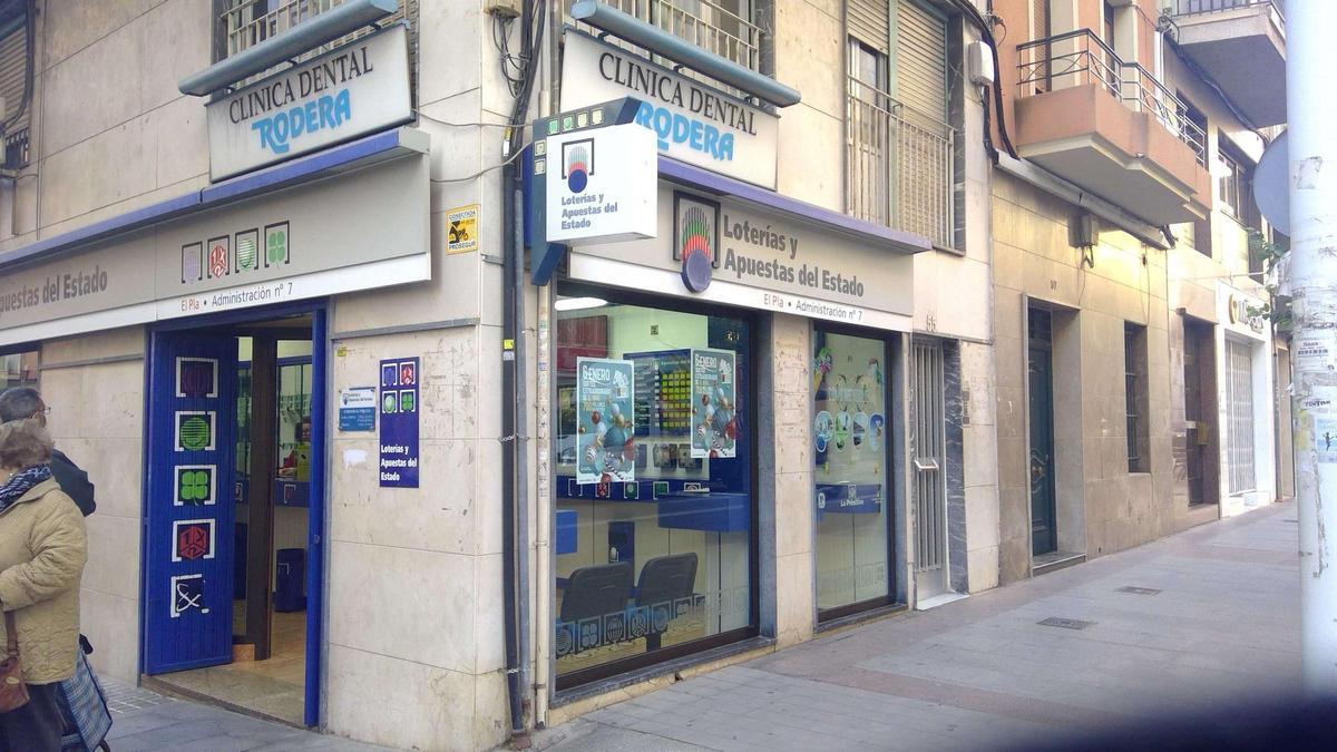 La administración ilicitana que ha repartido el primer premio de la Lotería Nacional en el sorteo del sábado 17 de enero