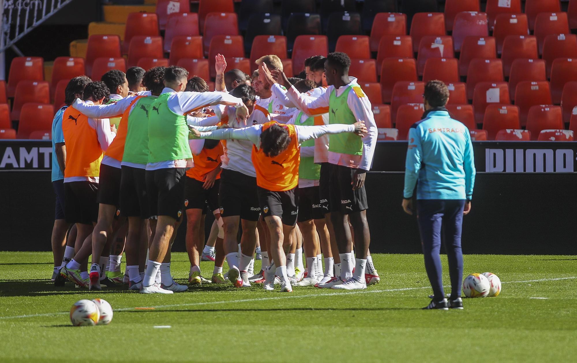 Así ha sido el entrenamiento del Valencia de hoy