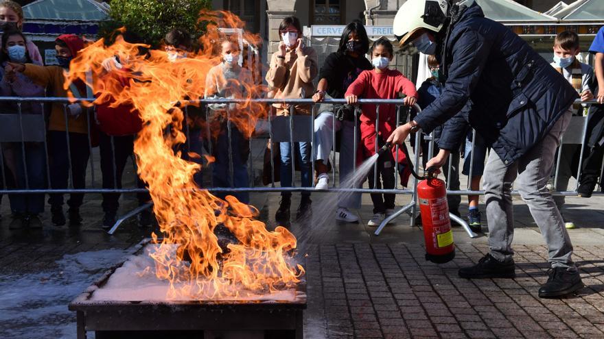 Actos en María Pita por la Semana de Prevención de Incendios