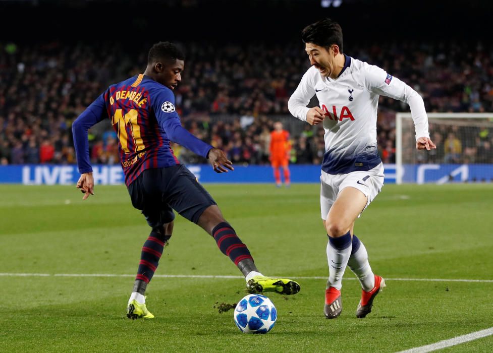 Les imatges del Barça - Tottenham