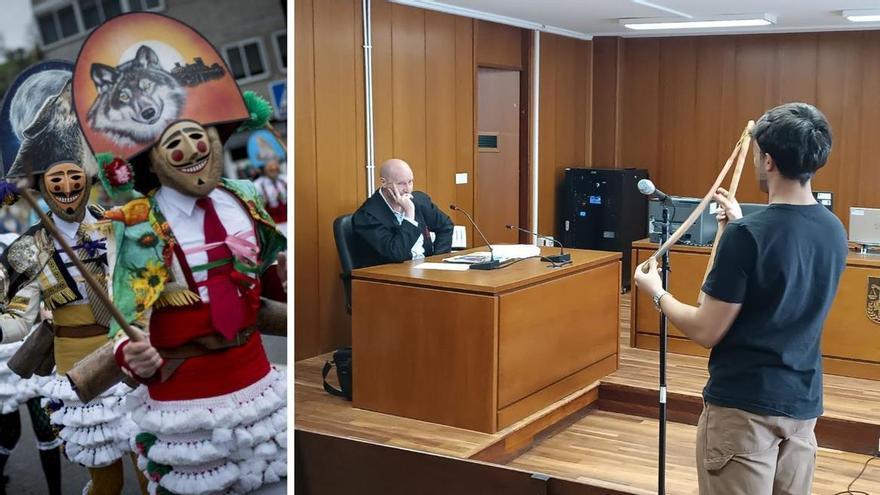 Juicio a un cigarrón del Entroido de Verín acusado de herir 