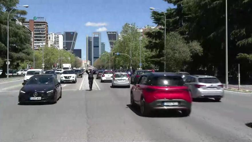 El gran apagón; el centro de Madrid sin semáforos
