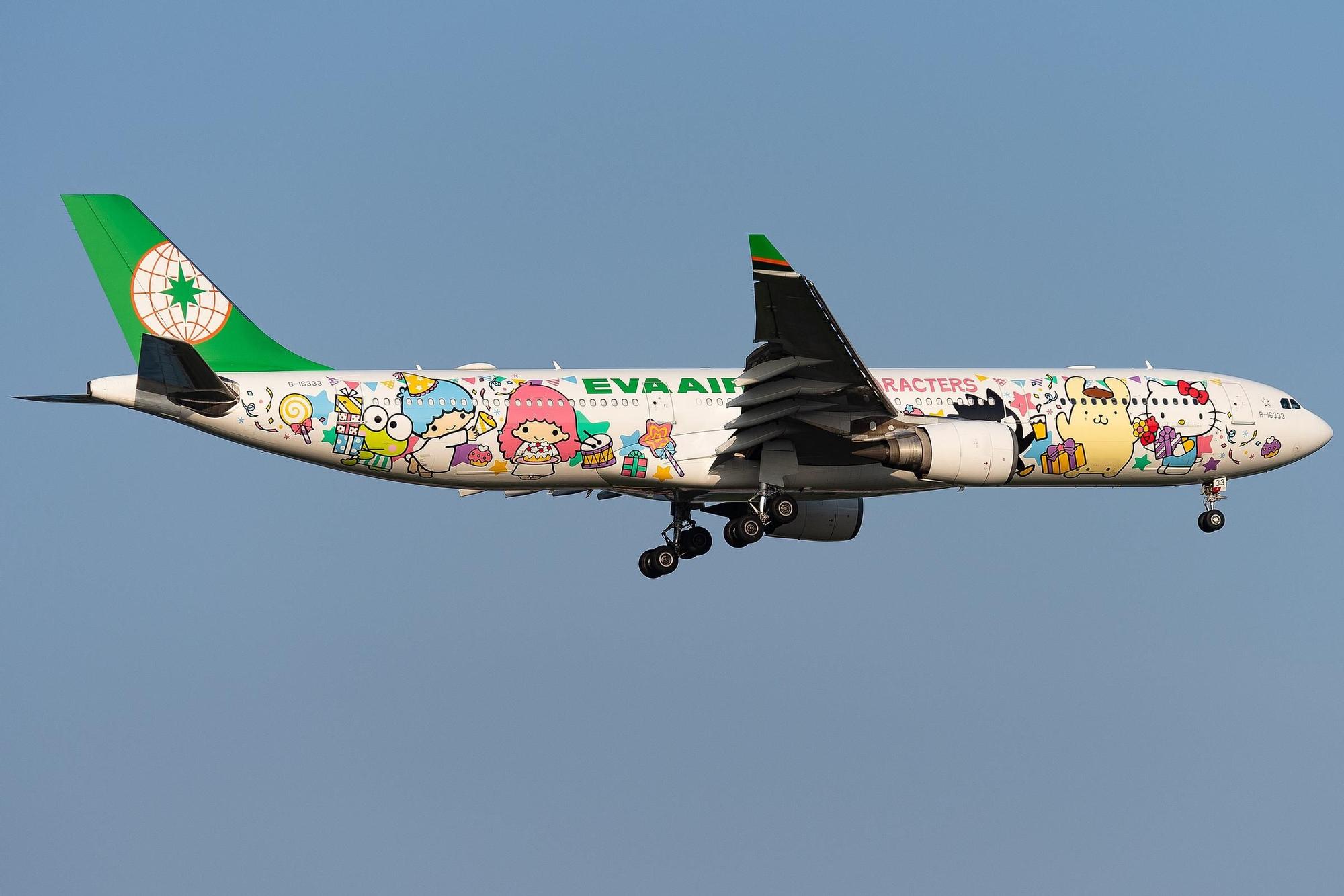 EVA Air es la aerolínea con temática Hello Kitty
