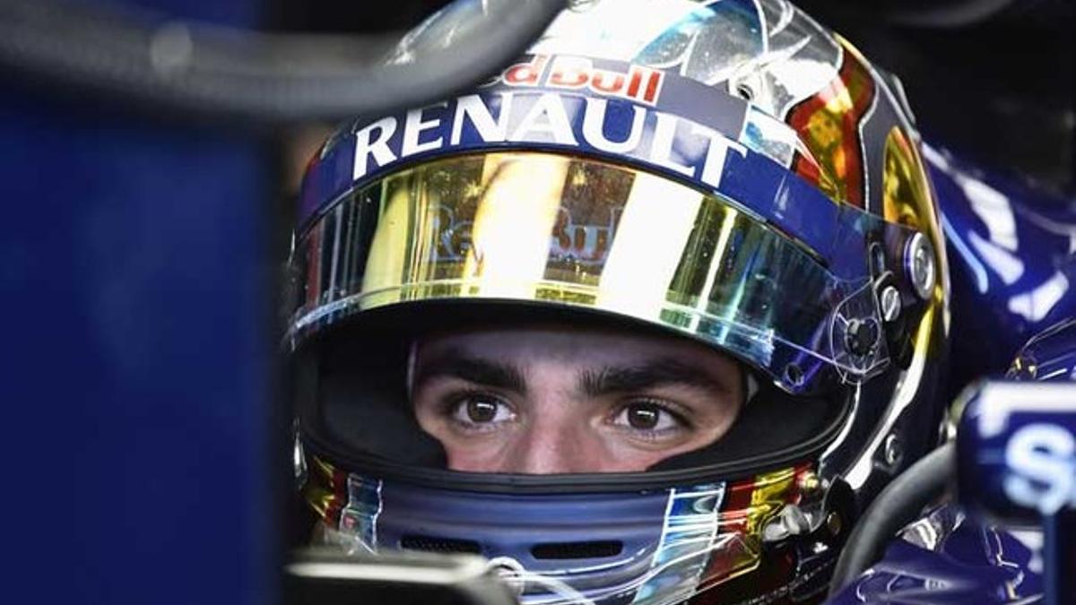 Carlos Sainz Junior, piloto de la escudería Toro Rosso de Fórmula 1