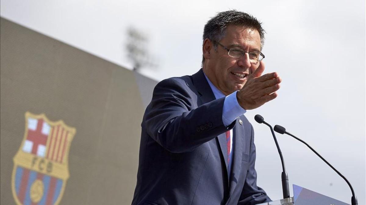 Bartomeu habló de la situación del club