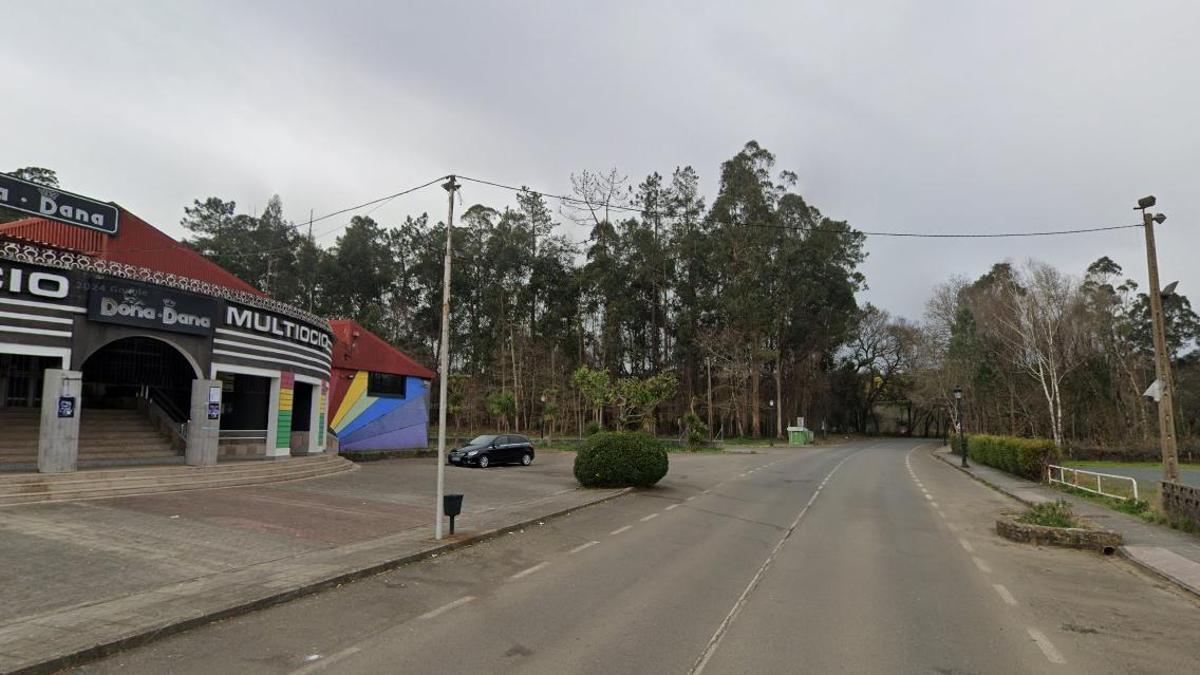Imagen del lugar donde Nico Sánchez murió atropellado en Touro el pasado 1 de enero.