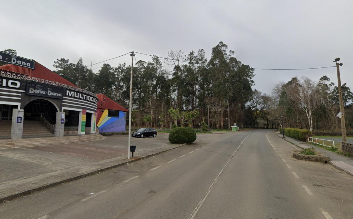 Imagen del lugar donde se produjo el atropello mortal de Touro.