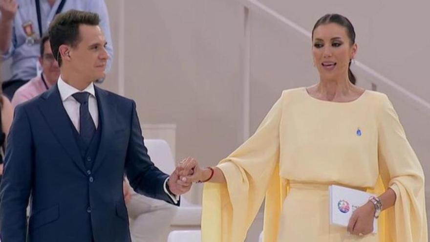 Patricia Pardo y Christian Gálvez, emocionados en 