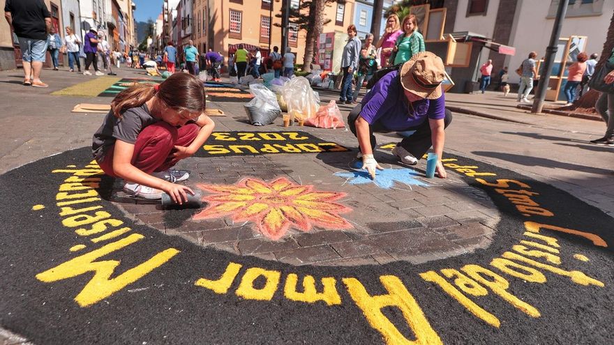 Alfombras del Corpus Christi en La Laguna