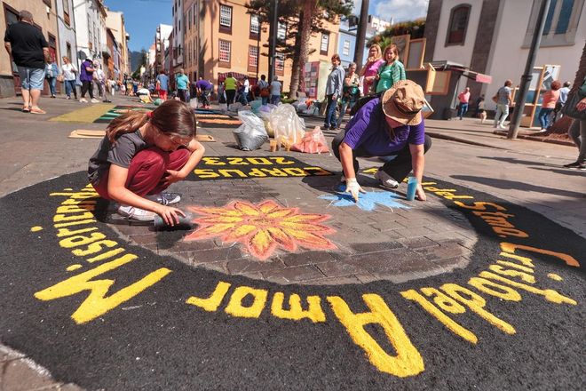 Alfombras del Corpus Christi en La Laguna
