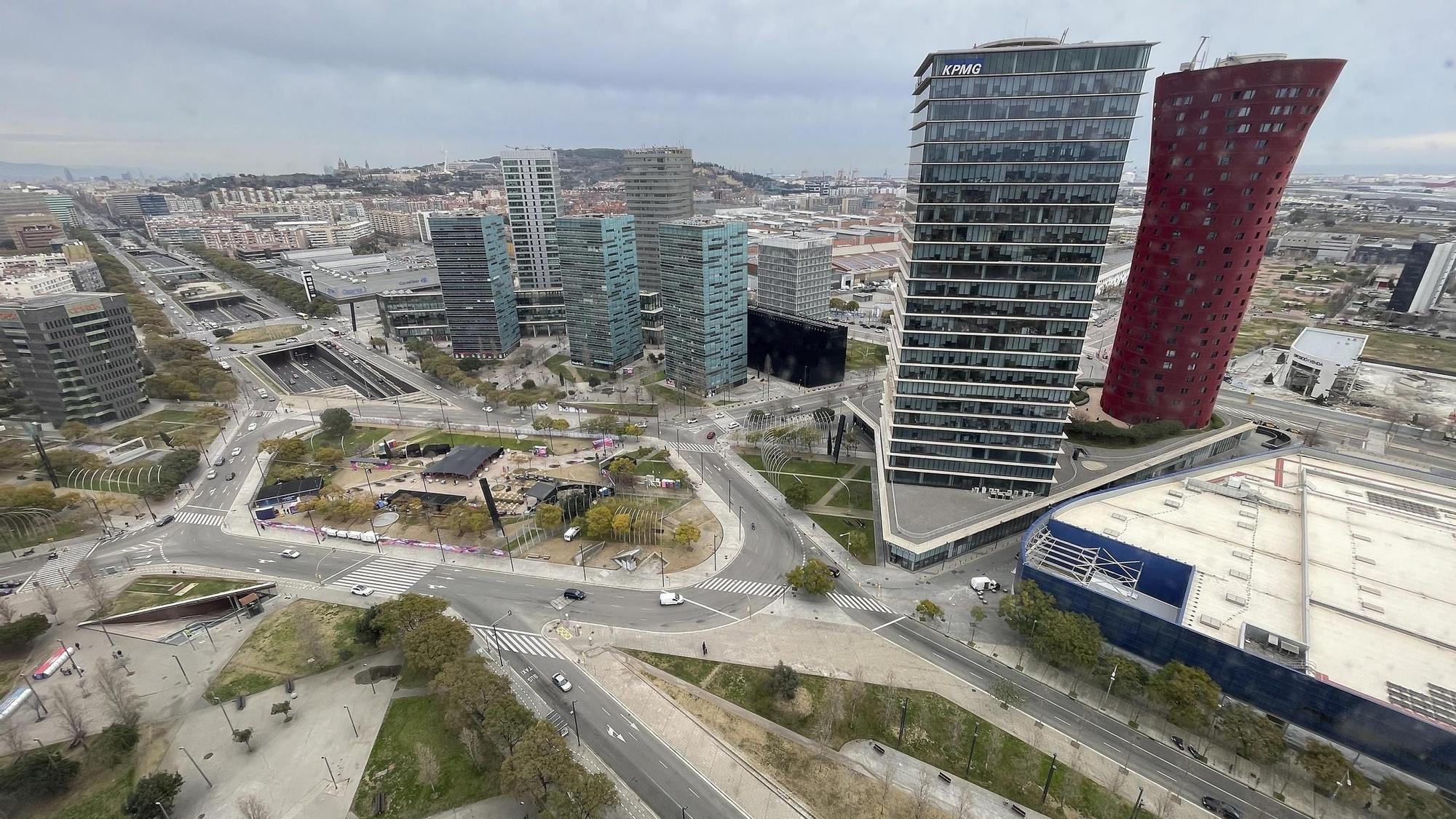 La plaza Europa de L'Hospitalet, donde se ubica el Distrito Económico de la segunda ciudad de Catalunya.