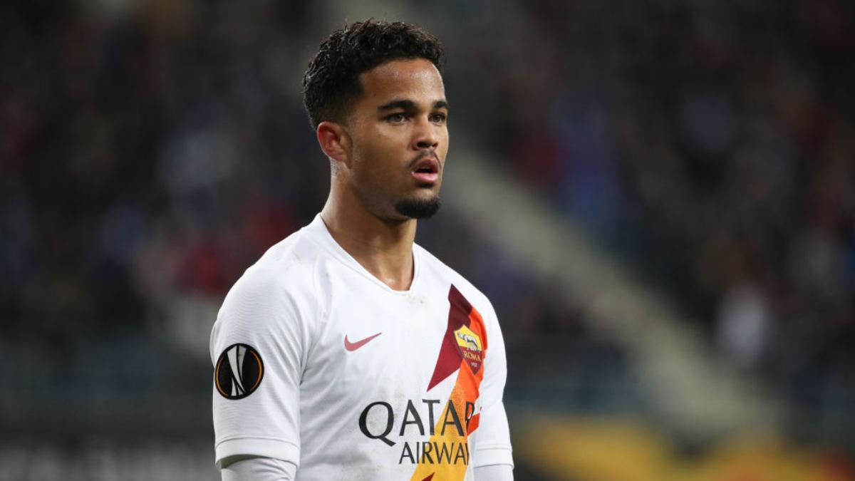 Kluivert, durante su etapa en la Roma