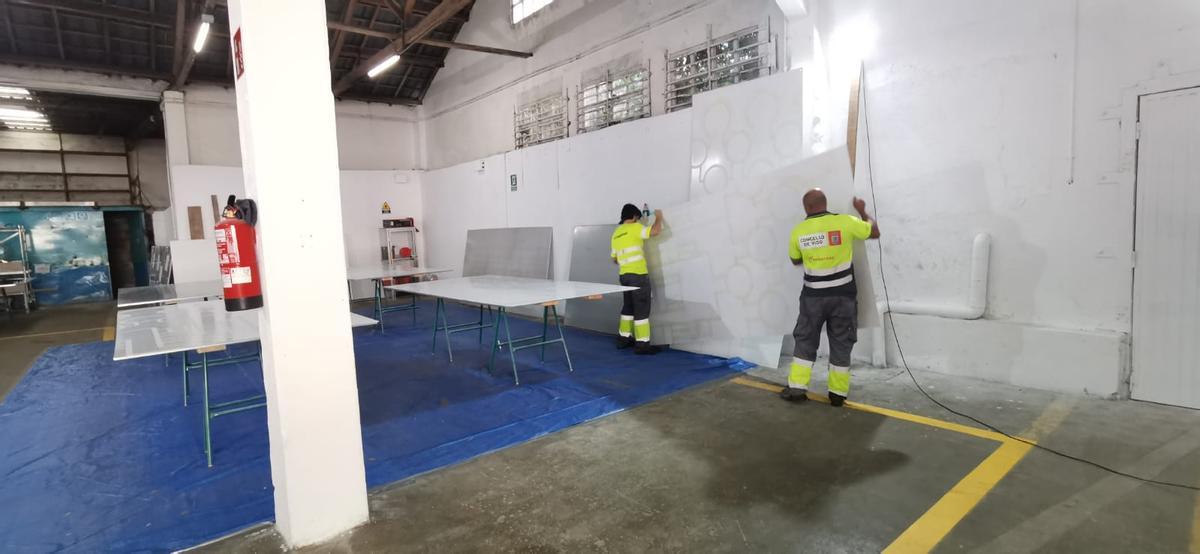 Así construye la obra en memoria de Martínez Garrido el artista Nelson Villalobos Así construye la obra en memoria de Martínez Garrido el artista Nelson Villalobos
