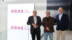 Pere Navarro, delegado especial del Estado en el CZFB; Justo Soria, CEO de ASM Tech Growth; y Jesús Haro, CSO de ASM Tech Growth.