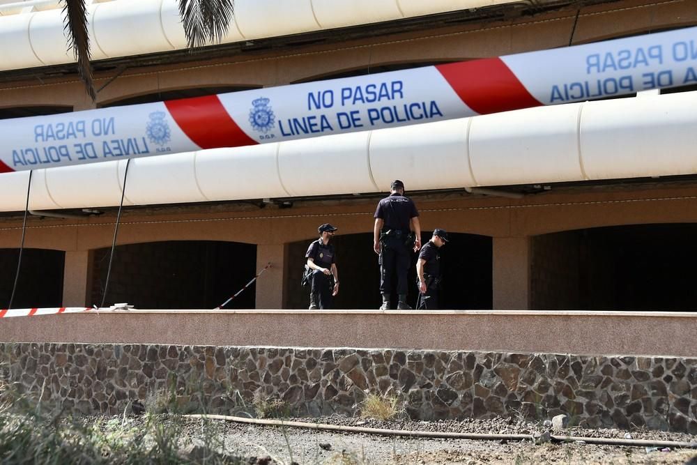 Hallan un cadáver en un centro comercial de Maspalomas.