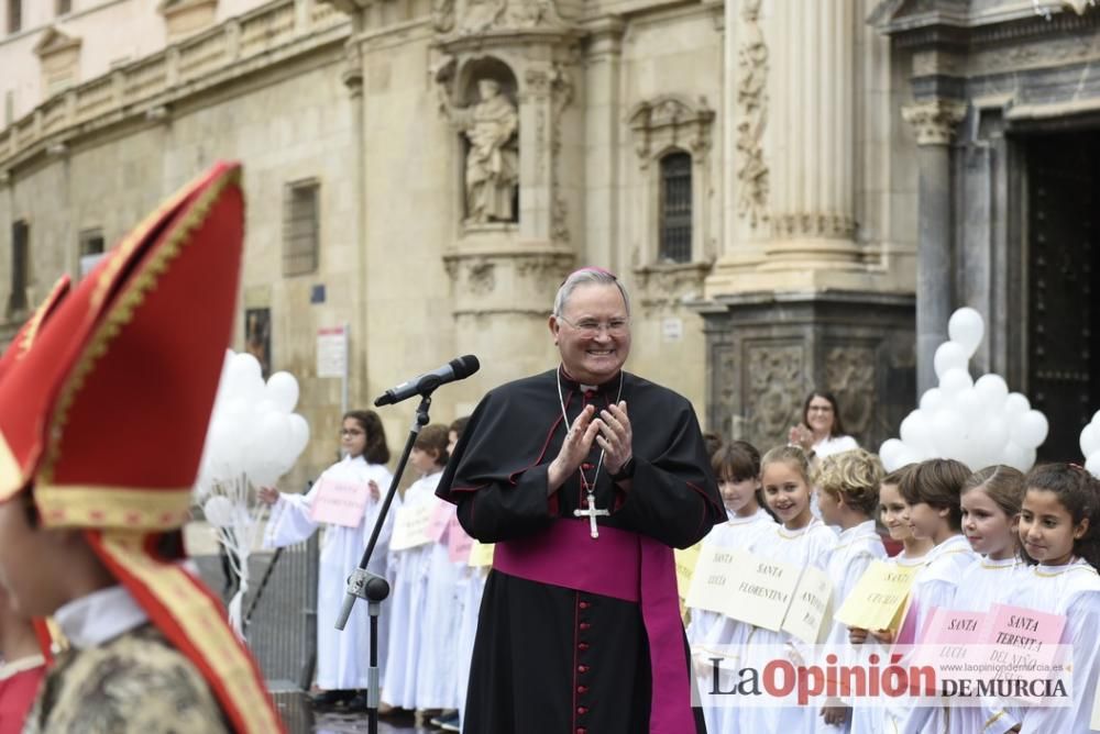 Fiesta de la Luz en la plaza Belluga de Murcia