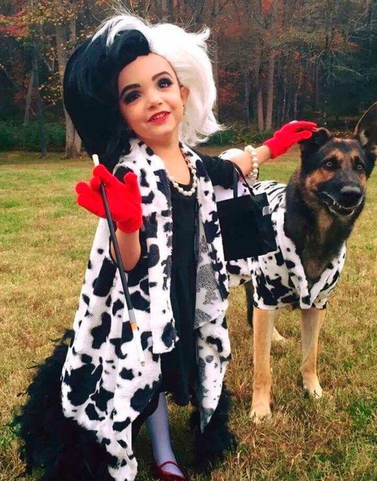 Disfraz de Cruella de Vil.