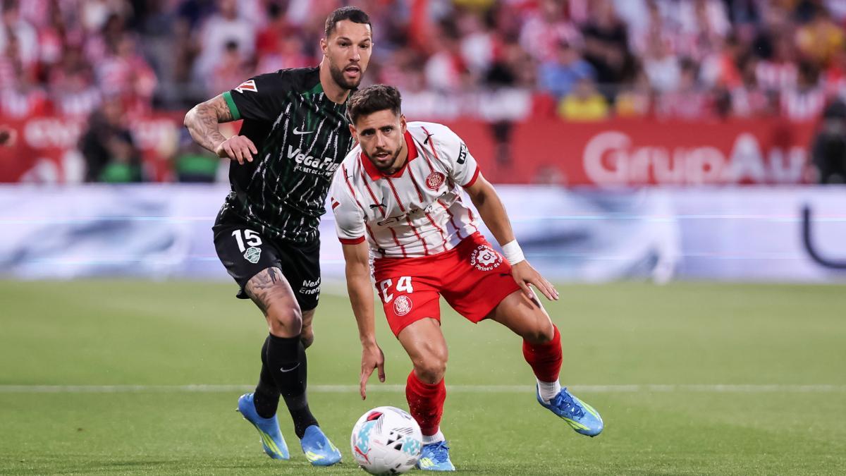 Alex Moreno en el partido ante el Elche