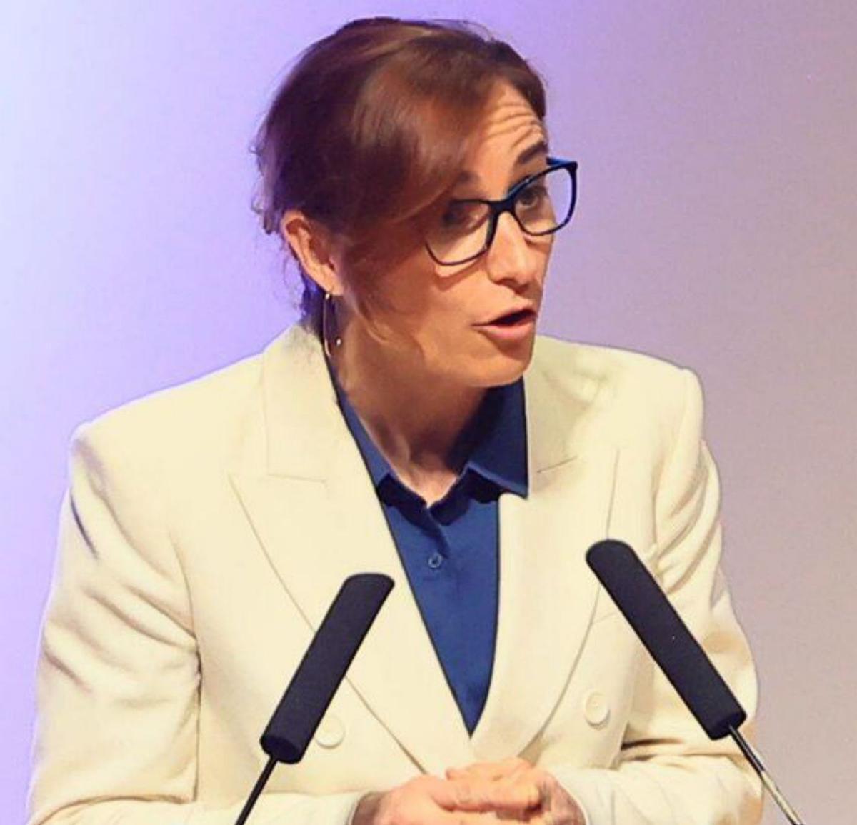 Mónica García, ayer. | DAVID CABO