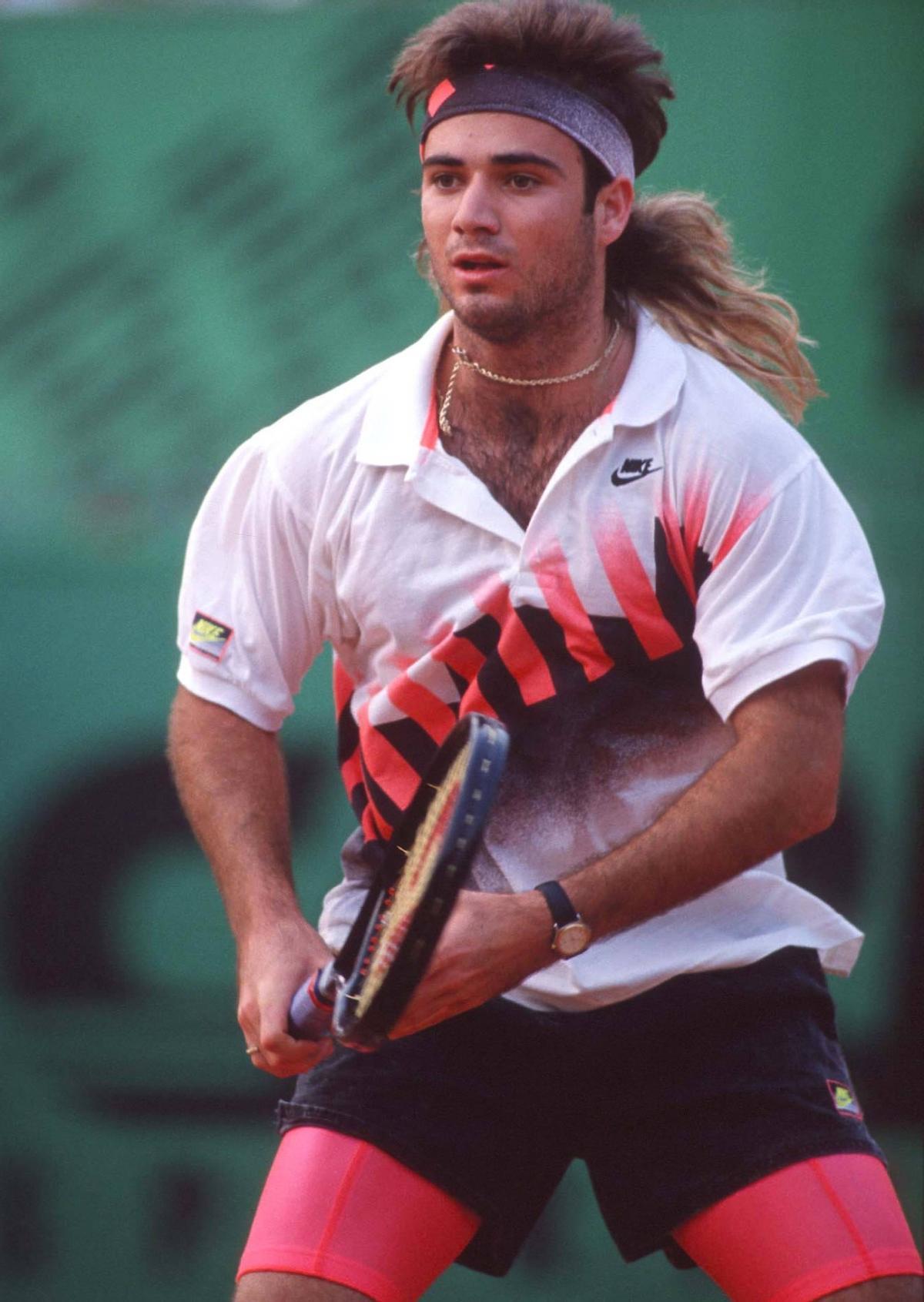 Andre Agassi durante su etapa profesional.