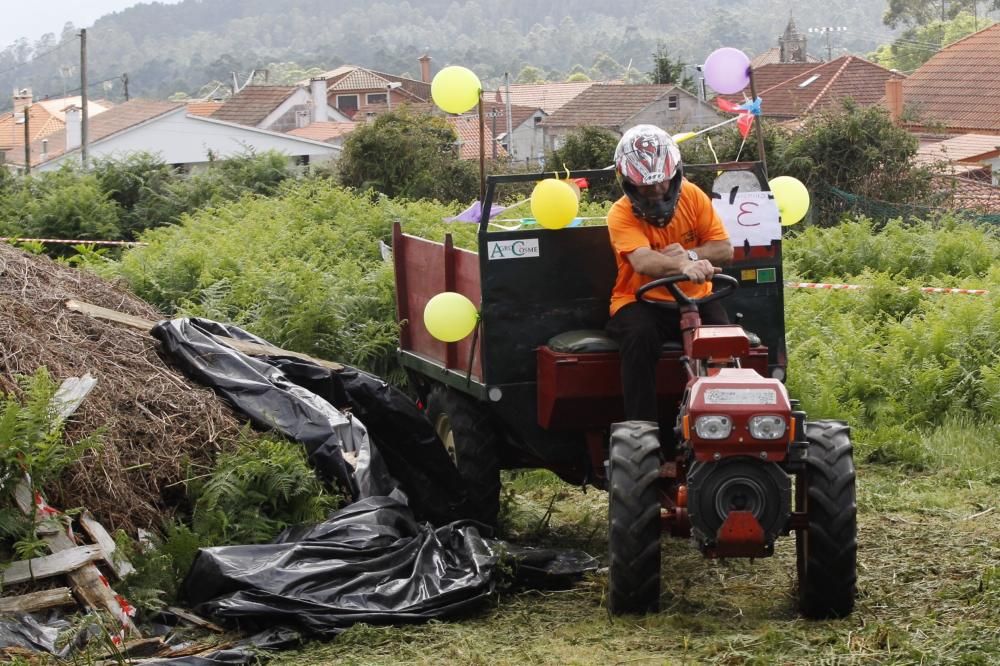 ¡Con el tractor a toda mecha!