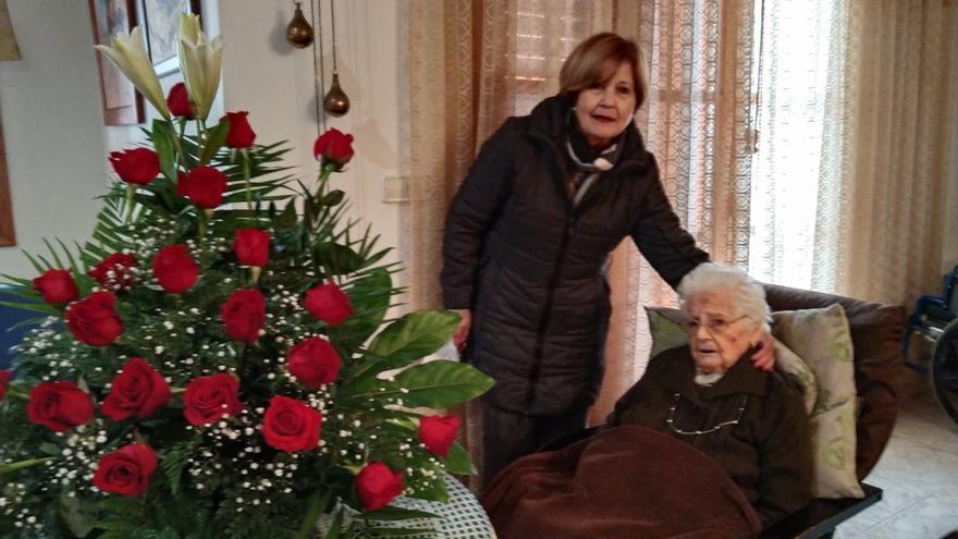 Pilar Garzón fa 102 anys a Bicorp