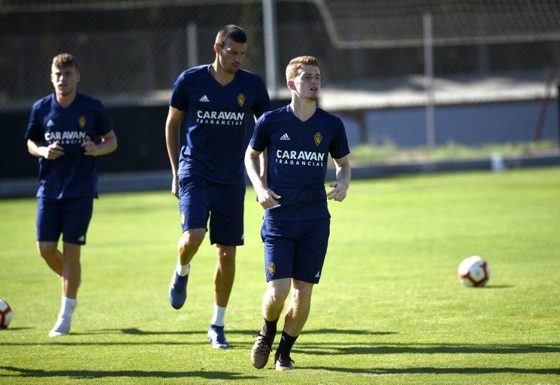 Entrenamiento del Real Zaragoza en la Ciudad Deportiva