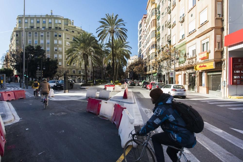 Colapso en Reino de Valencia por el carril bici