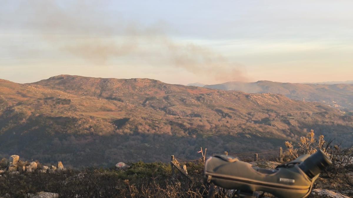 Incendio días atrás en la zona transfronteriza de Xurés-Gerês