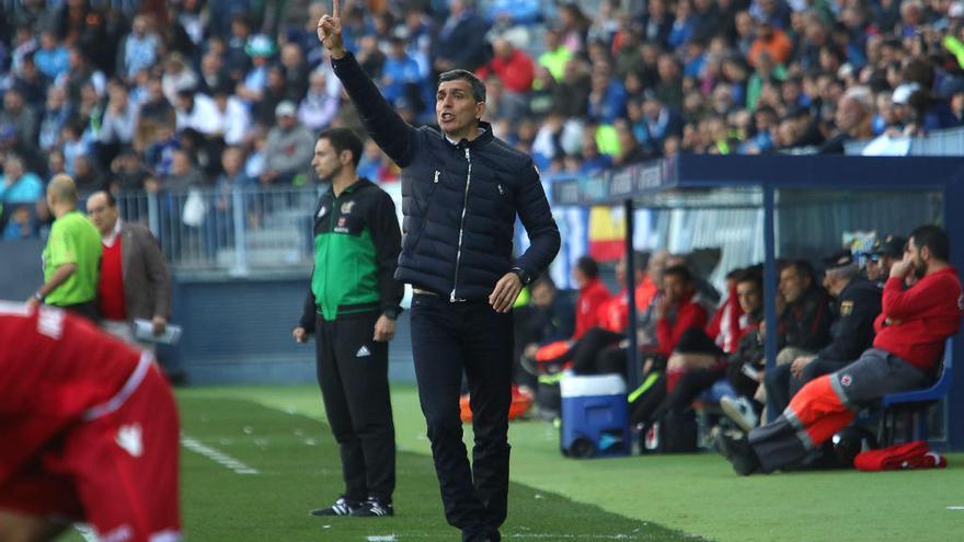 Juan Ramón López Muñiz, entrenador del Málaga CF.