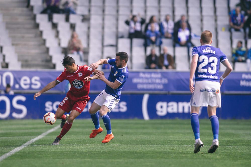 El Dépor empata en Oviedo