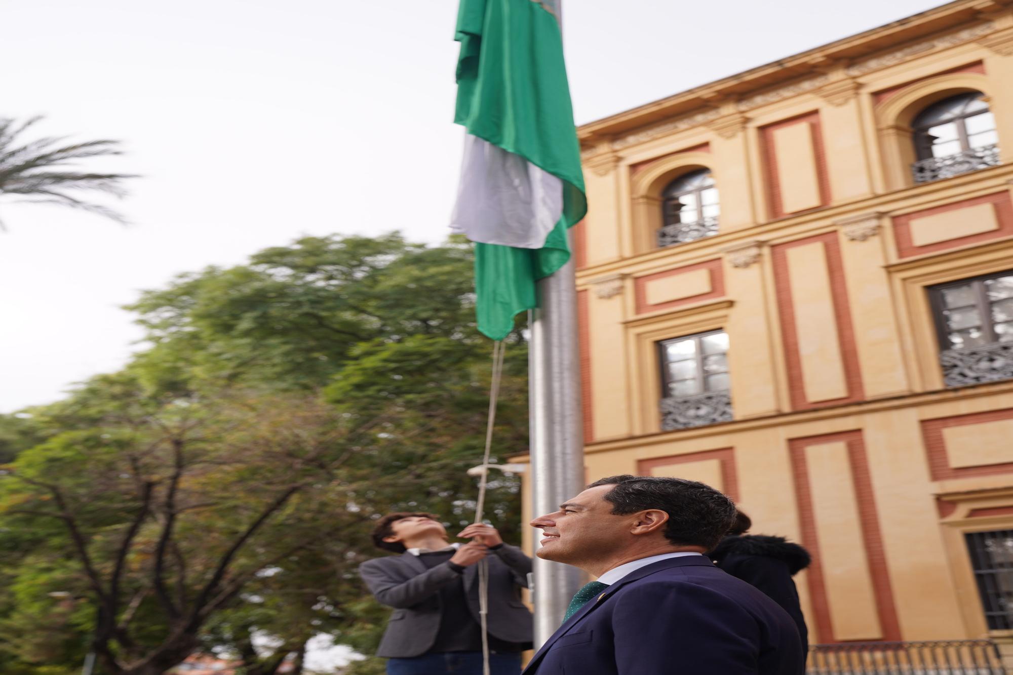 Acto del primer Día de la Bandera de Andalucía en Sevilla