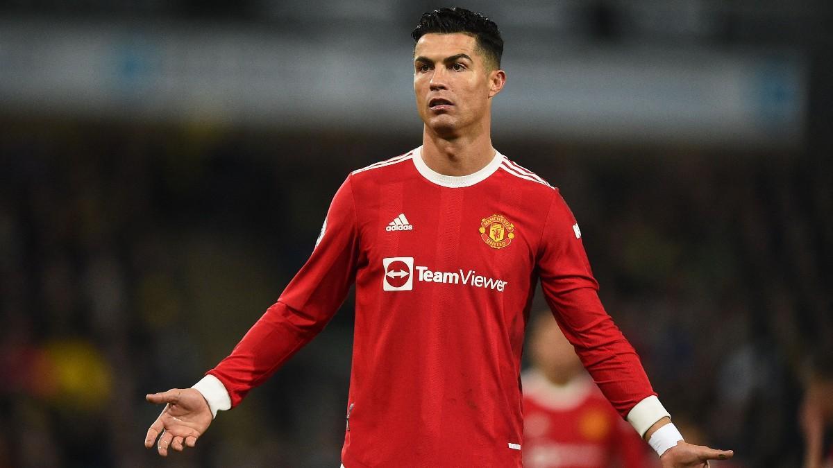 Cristiano durante el partido ante el Norwich