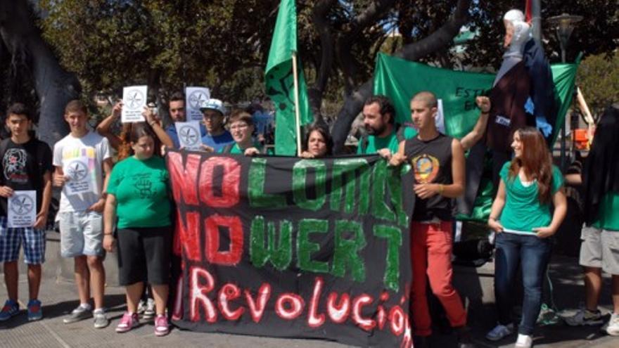 Protesta en San Telmo contra la reforma educativa