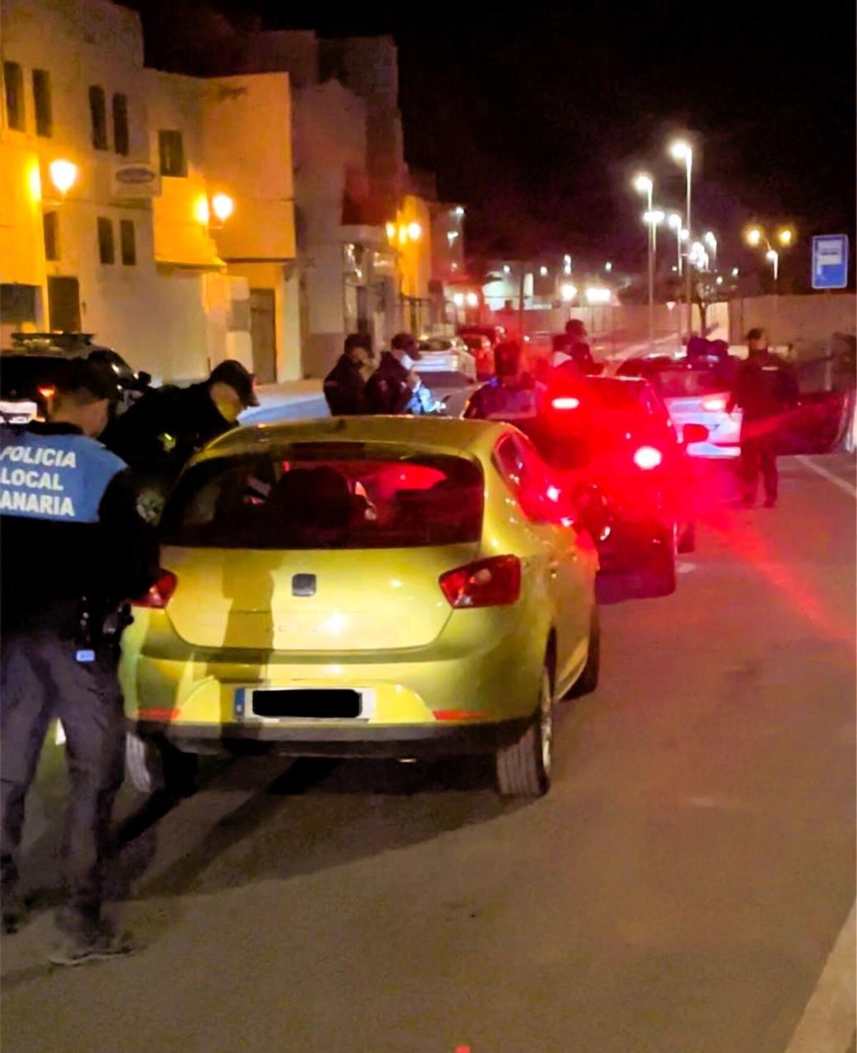 Un control preventivo de la Policía Local de Arrecife