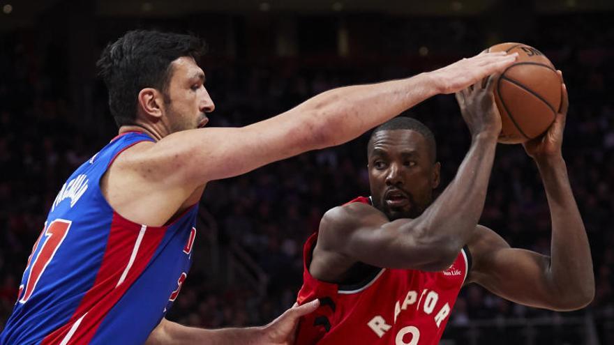 Un momento del Pistons de Detroit - Raptors de Toronto.