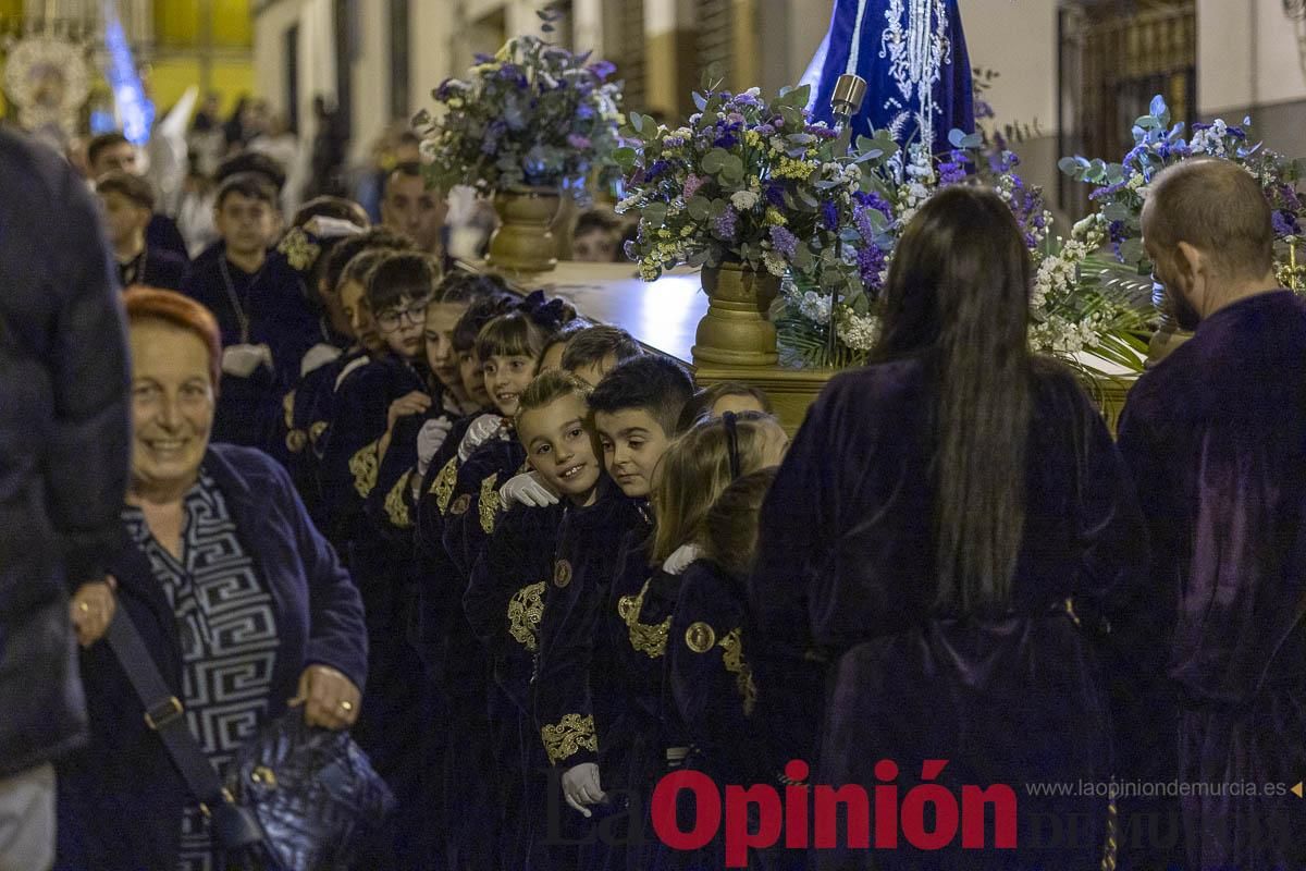 Los niños toman las calles de Caravaca en la procesión de Lunes Santo