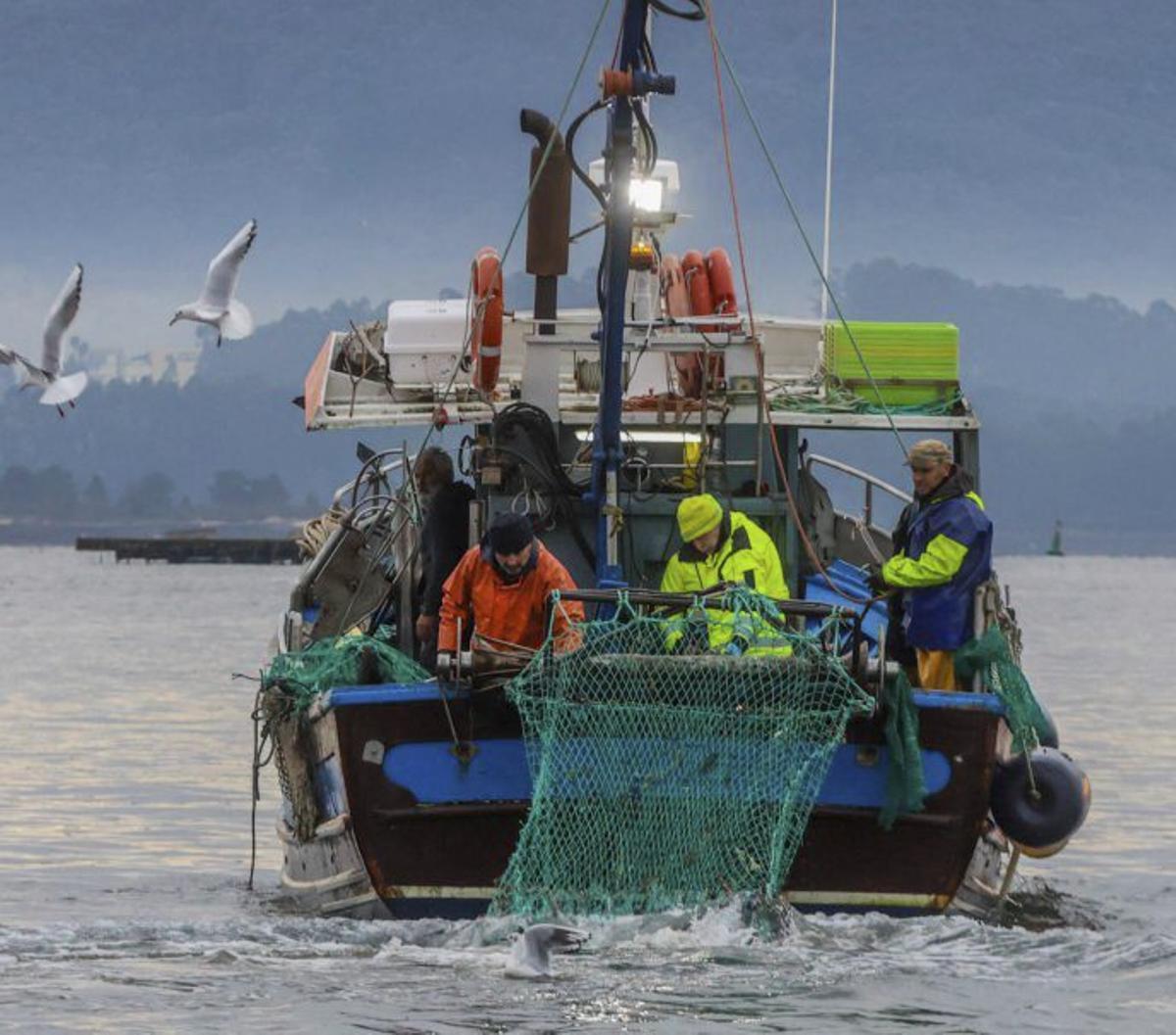 Uno de los barcos de Cambados. |  Iñaki Abella